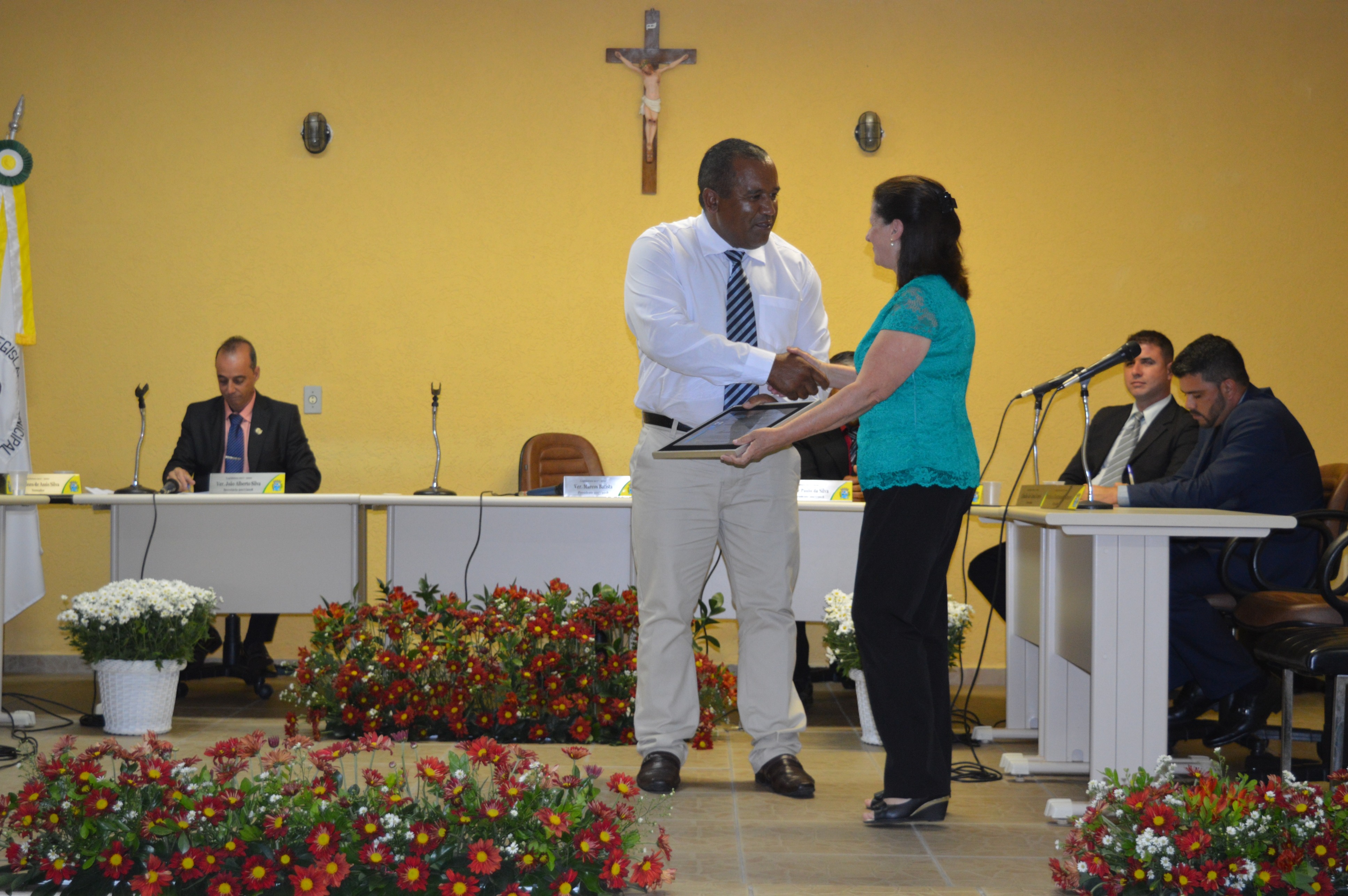 Entrega do título de Mérito Educacional em 2018