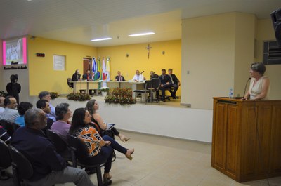 Entrega do título de Mérito Educacional em 2018