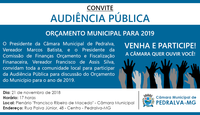 Audiência Pública discutiu a LOA para 2019