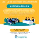 AUDIÊNCIA PÚBLICA - LEI DE DIRETRIZES ORÇAMENTÁRIAS - LDO