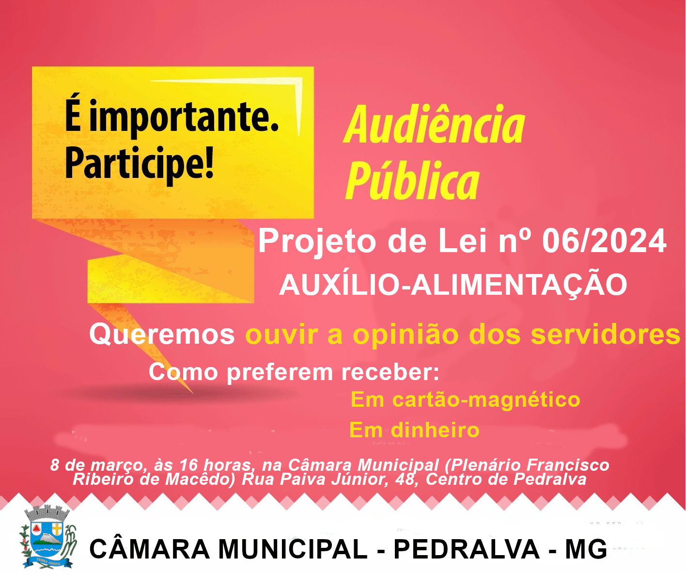 Audiência Pública - Projeto de Lei nº 06/2024