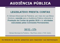 Câmara convida para Audiência Pública