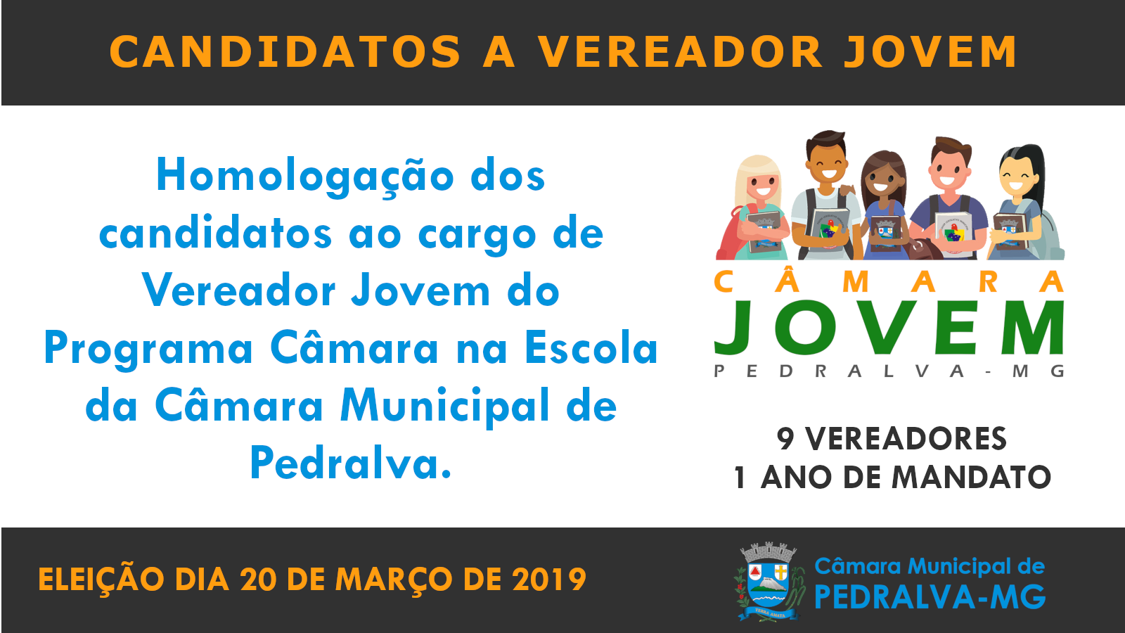 Candidatos a Vereador Jovem em 2019