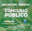 COMUNICAMOS que estão abertas as INSCRIÇÕES para o Concurso Público nº 01/2019, da Câmara Municipal de Pedralva