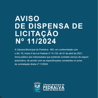 Dispensa de Licitação – Contratação de Seguro para Veículo da Câmara Municipal