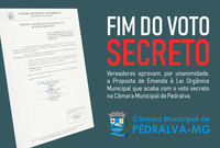 Fim do voto secreto é aprovado