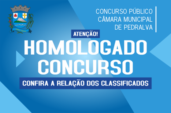 Resultado do concurso público para auxiliar de secretaria da Câmara Municipal de Pedralva