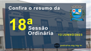 Resumo da 18ª Sessão Ordinária de 2023