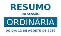 Resumo da 22ª Sessão Ordinária de 2019