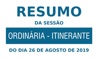 Resumo da 24ª Sessão Ordinária de 2019