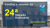 Resumo da 24ª Sessão Ordinária de 2023