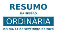 Resumo da 26ª Sessão Ordinária de 2020