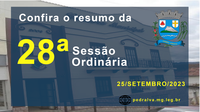 Resumo da 28ª Sessão Ordinária de 2023