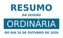 Resumo da 32ª Sessão Ordinária de 2020