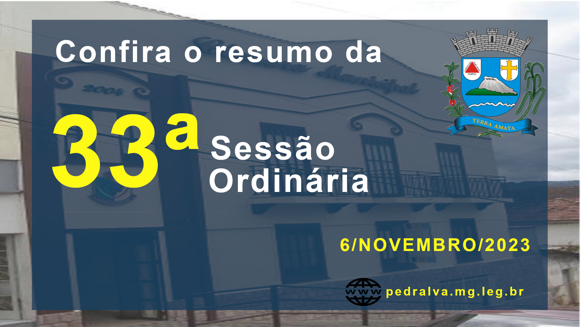 Resumo da 33ª Sessão Ordinária de 2023