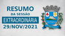 Resumo da 3ª Sessão Extraordinária de 2021