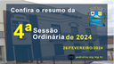 Resumo da 4ª Sessão Ordinária de 2024