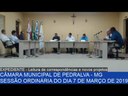 Sessão Ordinária do dia 07 de março de 2019