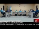 Sessão Ordinária do dia 23 de dezembro de 2019